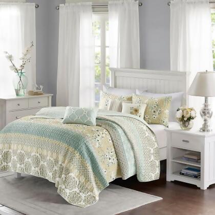 Madison Park Willa 6 Piece Reversible Coverlet Set King/Cal King