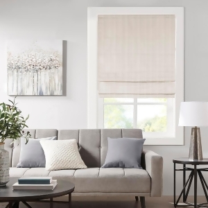 Madison Park Galen Basketweave Room Darkening Cordless Roman Shade, 35" x 64"