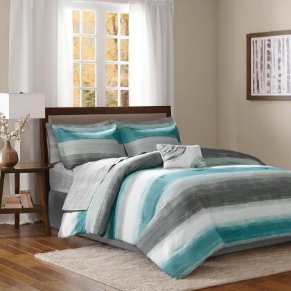 Madison Park Saben Complete Comforter and Cotton Sheet Set Queen 