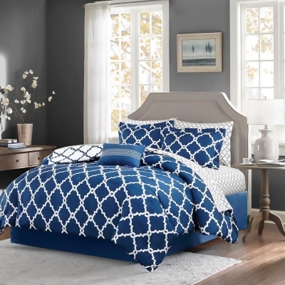 Madison Park Merritt Reversible Complete Comforter and Cotton Sheet Set King 