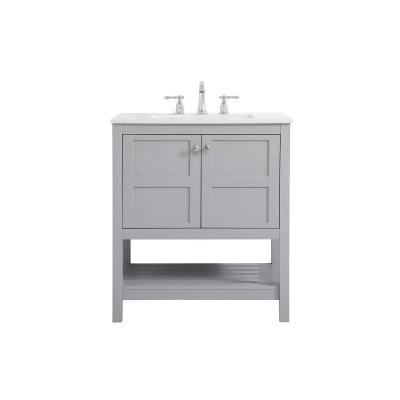 Elegant Lighting 30 inch Single Bathroom Vanity in Gray 