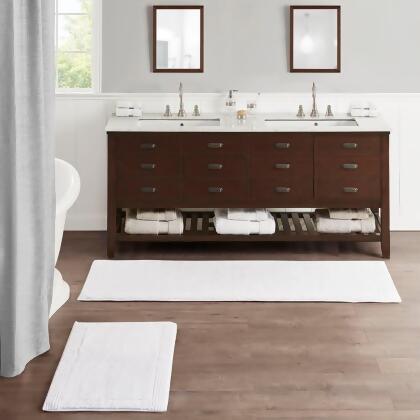 Madison Park Splendor 100% Cotton Tufted 3000 GSM Reversible Bath Rug 24x72