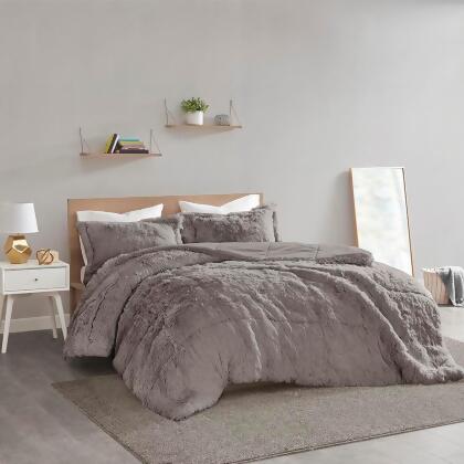 Intelligent Design Malea Shaggy Faux Fur Comforter Set King/Cal King 