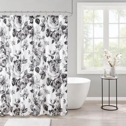 Intelligent Design Dorsey Floral Printed Shower Curtain 72x72
