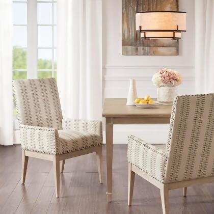 Madison Park Rika High Back Dining Armchair (Set of 2) 