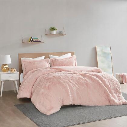 Intelligent Design Malea Shaggy Fur Duvet Cover Set - Full/Queen 