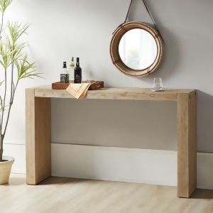 Ink+Ivy 64" Monterey Console Table Natural : Contemporary Style, Wood Frame, for Entryway or Living Room