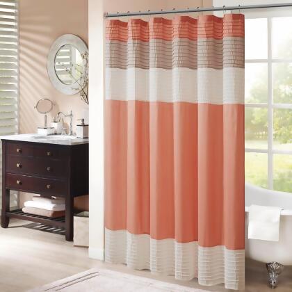Madison Park Amherst Faux Silk Shower Curtain 72x72