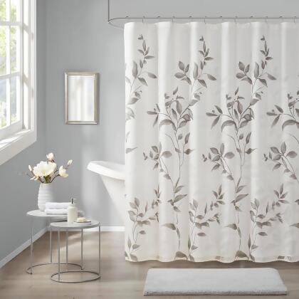 Madison Park Cecily Burnout Printed Shower Curtain 72x72
