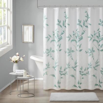 Madison Park Cecily Burnout Printed Shower Curtain 72x72