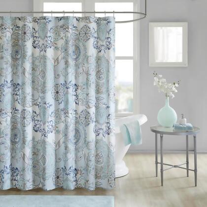 Madison Park Isla Cotton Printed Shower Curtain 72x72