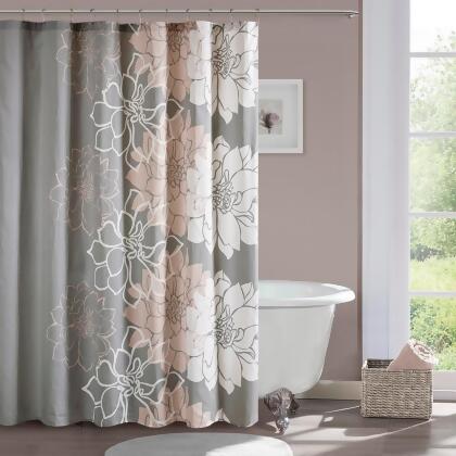 Madison Park Lola 100% Cotton Floral Printed Shower Curtain 72x72