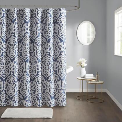 Madison Park Odette Jacquard Shower Curtain 72x72