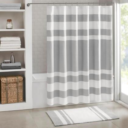 Madison Park Spa Waffle Shower Curtain with 3M Treatment 72x72