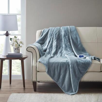 Beautyrest Heated Microlight to Berber Throw - 60x70