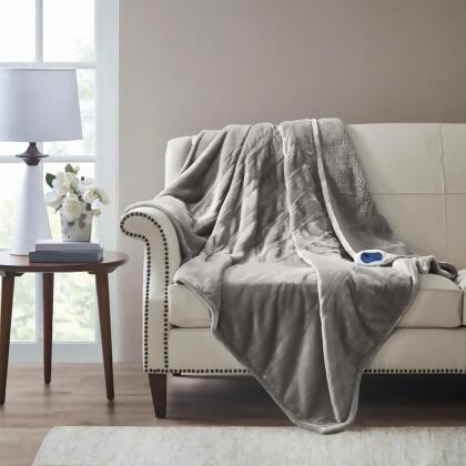 Beautyrest Heated Microlight to Berber Throw - 60x70