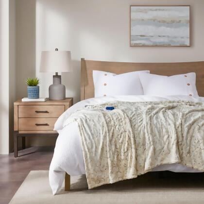 Beautyrest Zuri Oversized Faux Fur Heated Throw - 50x70