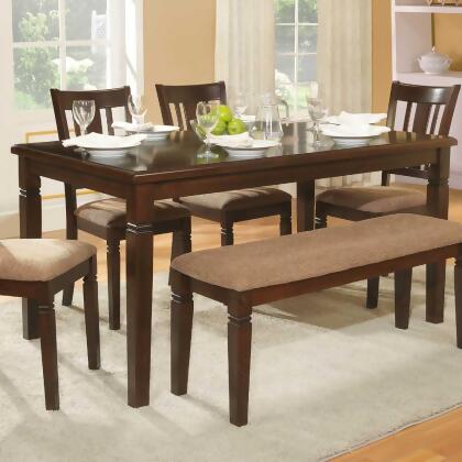 Homelegance Devlin 6 Piece Rectangular Dining Room Set in Espresso alternate image