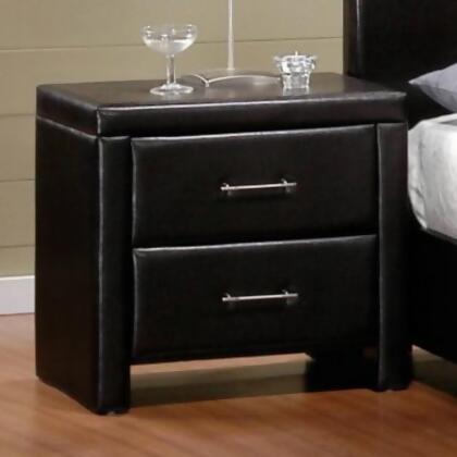 Homelegance Zoey 2 Piece Platform Bedroom Set in Dark Brown Vinyl alternate image