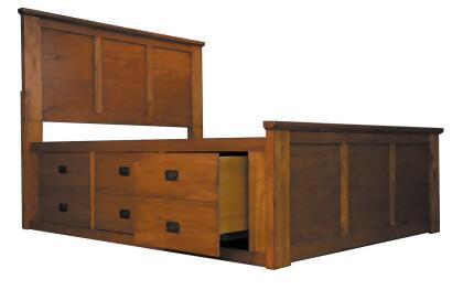 A-America Mission Hill 5 Piece Captains Bedroom Set in Harvest alternate image