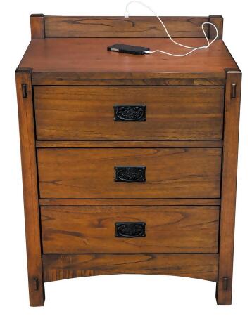 A-America Mission Hill 5 Piece Captains Bedroom Set in Harvest alternate image