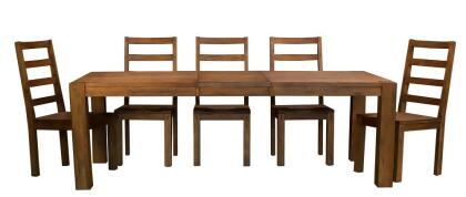 A-America Anacortes 90 Inch Butterfly Leaf Leg Dining Table in Salvage Mahogany alternate image