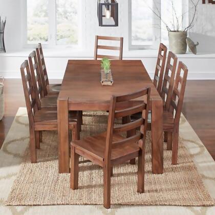 A-America Anacortes 90 Inch Butterfly Leaf Leg Dining Table in Salvage Mahogany alternate image