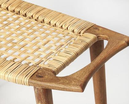 Butler Tristan Natural Wood & Rattan Stool alternate image