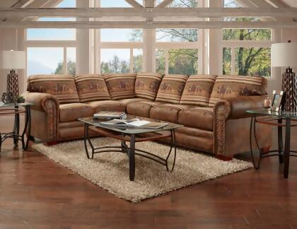 American Furniture Classics Model 8506-40K Wild Horses Two Piece Sectional Sofa alternate image