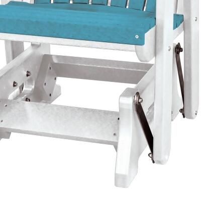 OS Home and Office Model 515ARW-K Double Glider with Center Table in Aruba Blue alternate image