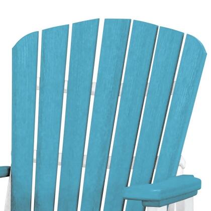 OS Home and Office Model 515ARW-K Double Glider with Center Table in Aruba Blue alternate image