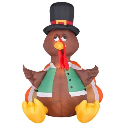 4 Ft Happy Turkey Inflatable Decorations By Spirit Halloween