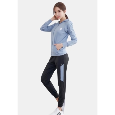 ZSG1180- B-Code 女士時尚瑜珈運動健身套裝 (夾克外套+上衣+運動長褲) 