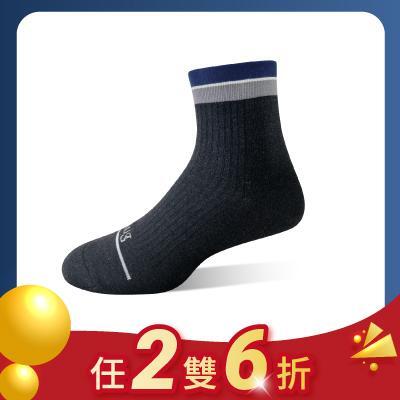 【18週年慶限定｜任選二雙6折】海洋友善｜銀離子短襪-黑灰:【18週年慶】銀離子短襪-黑灰 22-24 