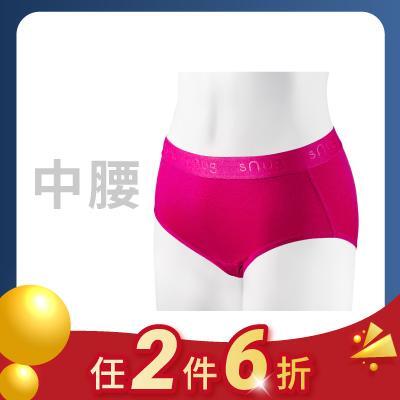 【18週年慶限定｜二件6折】小清新中腰女內褲-桃色 :小清新動能內褲-中腰桃色M 