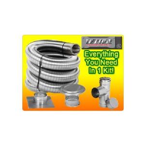 Lifetime 3X30 Smooth Wall Chimney Liner Kit - All