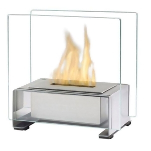 Stainless Steel Paris Tabletop Ethanol Fuel Fireplace - All