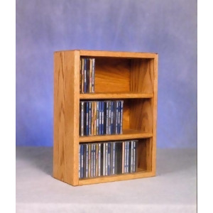 Solid Oak desktop or shelf Cd Cabinet Model 303-1 - All