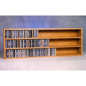Solid Oak Wall or Shelf Mount Cd Cabinet Model 303-4 - All