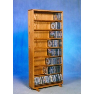 Solid Oak Dowel Cabinet for CD's Model 806-24 - All