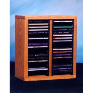 Solid Oak desktop or shelf Cd Cabinet Model 209-1 - All
