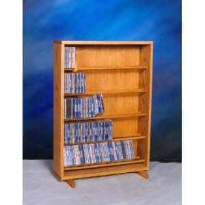 Solid Oak Dowel Cabinet for CD's Model 506-24 - All