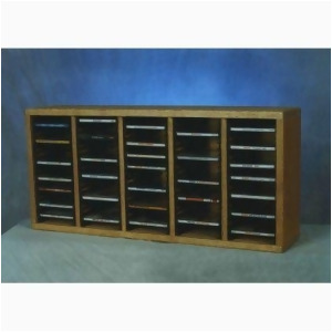 Solid Oak desktop or shelf Cd Cabinet Model 509-1 - All