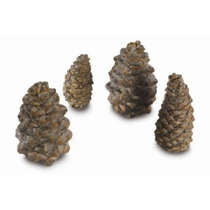 4 Assorted Sizes Designer Pine Cones - All
