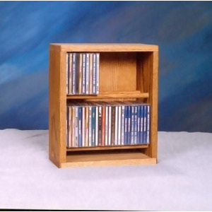 Solid Oak Dowel Cabinet for CD's Model 206-12 - All