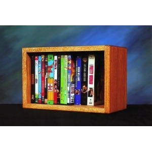 Solid Oak desktop or shelf Dvd/ Vhs Cabinet Model 110-1 W - All