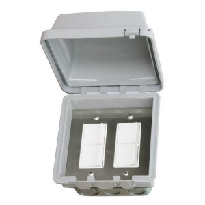 Infratech Duplex Dual Switch with Flush Mount and Gang Box - All