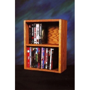Solid Oak desktop or shelf Dvd/ Vhs Cabinet Model 210-1 W - All