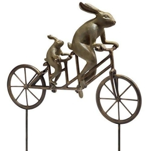 Tandem Bicycle Bunnies Garden Sculpture - All