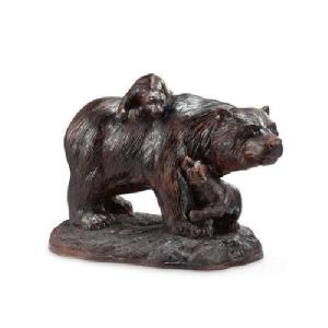 Playtime Bear and Cubs Garden Sculpture - All